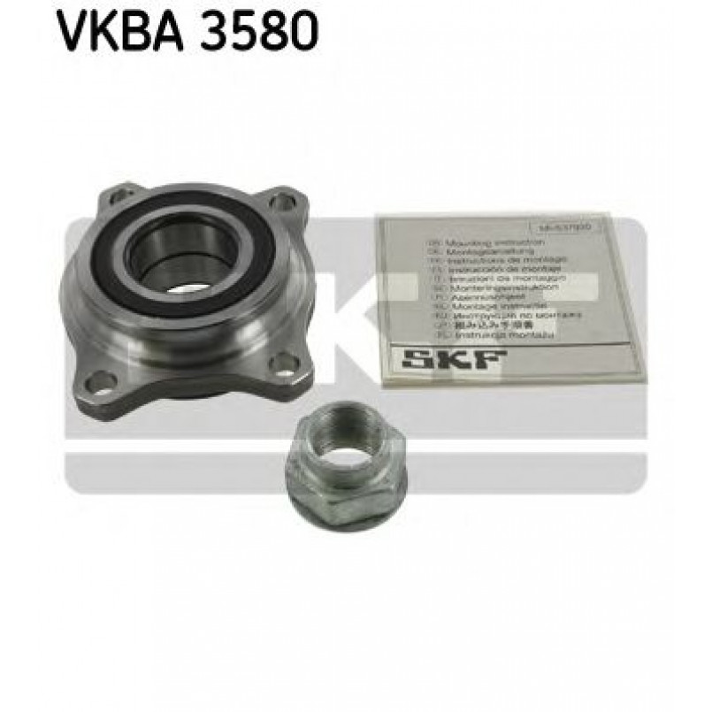 VKBA 3580 SKF Підшипник ступиці з елементами монтажу